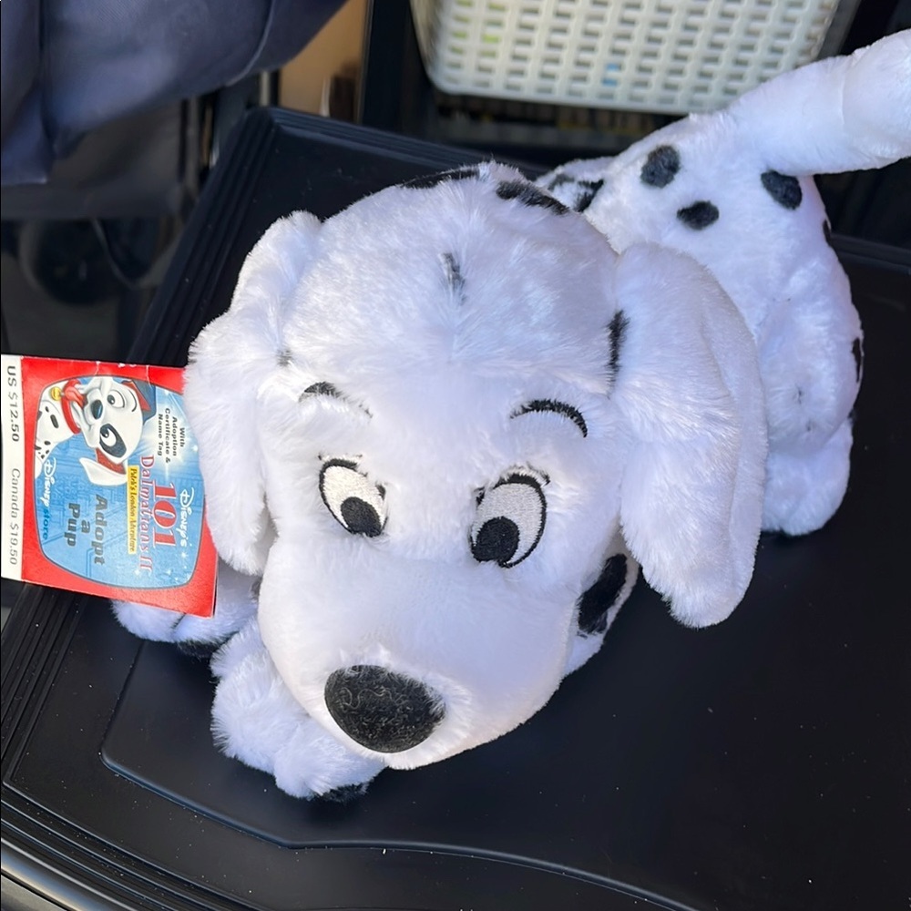 Disney Dalmatian Plush Dog Toy - White and Black
